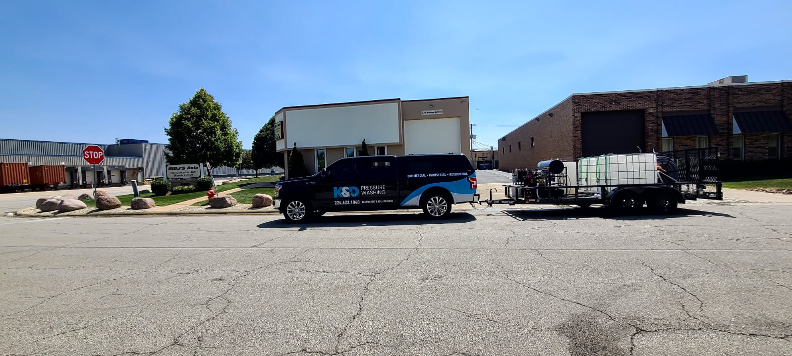 K&D Pressure Washing truck and equipment